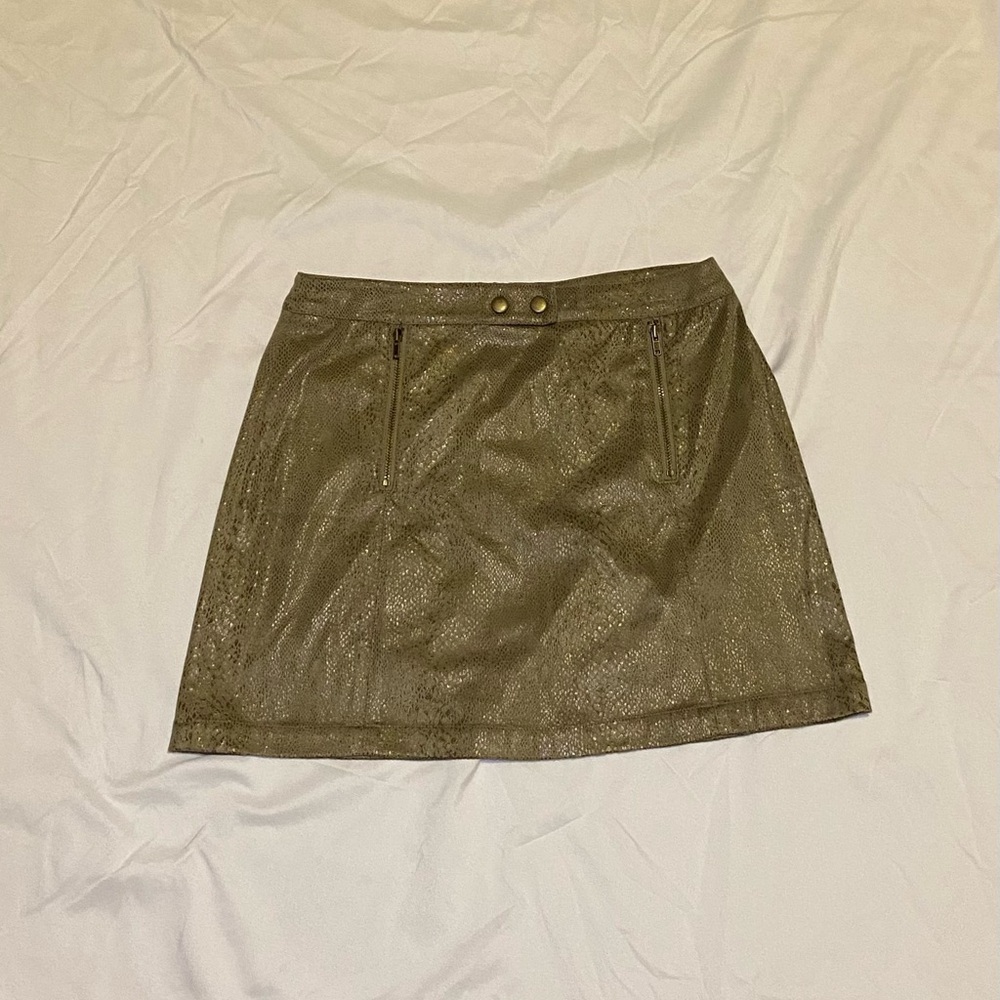 Stylish Faux Snake Skin Skirt